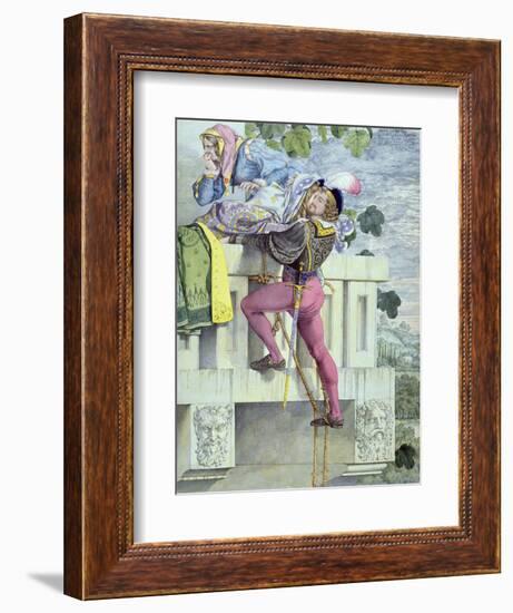 Sketch for the Passions.. Love, 1853 (Pen, Ink, W/C and Graphite on Paper)-Richard Dadd-Framed Giclee Print