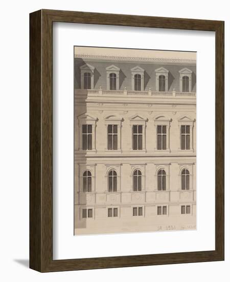 Sketch for the Reconstruction of the Paris City Hall-Gabriel Davioud-Framed Giclee Print