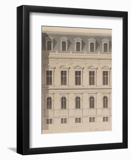 Sketch for the Reconstruction of the Paris City Hall-Gabriel Davioud-Framed Giclee Print