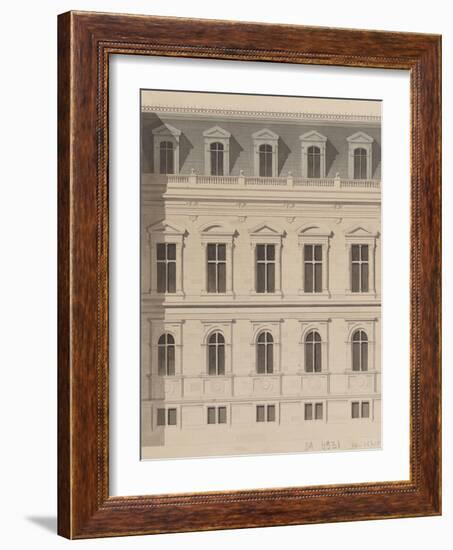 Sketch for the Reconstruction of the Paris City Hall-Gabriel Davioud-Framed Giclee Print