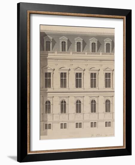 Sketch for the Reconstruction of the Paris City Hall-Gabriel Davioud-Framed Giclee Print