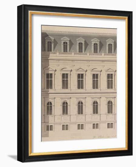 Sketch for the Reconstruction of the Paris City Hall-Gabriel Davioud-Framed Giclee Print