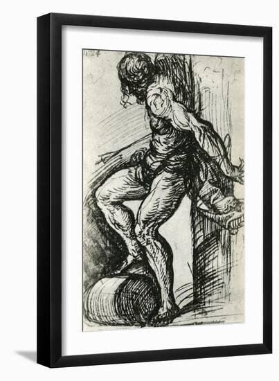 Sketch for the St Sebastian, C1518-Titian (Tiziano Vecelli)-Framed Giclee Print