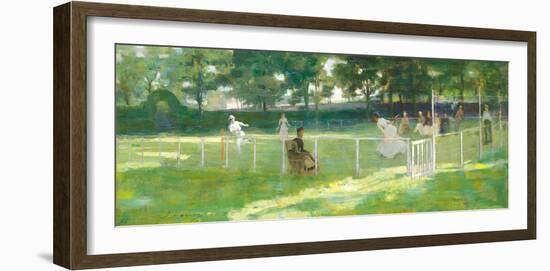 Sketch For The Tennis Party-Sir John Lavery-Framed Premium Giclee Print