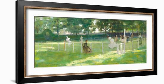 Sketch For The Tennis Party-Sir John Lavery-Framed Premium Giclee Print