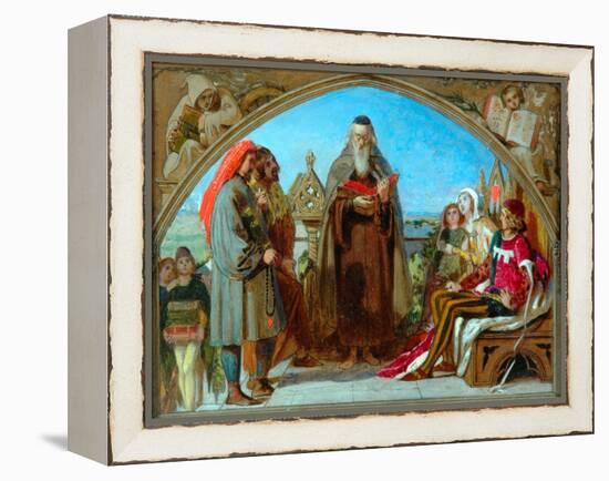 Sketch for 'Wycliffe Reading His Translation', 1847-Ford Madox Brown-Framed Premier Image Canvas