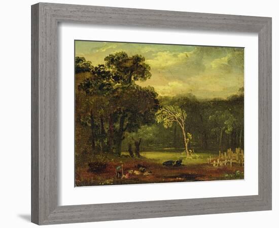 Sketch from Nature in Sion Park, 1819-Samuel Palmer-Framed Giclee Print