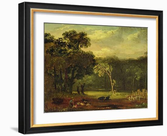 Sketch from Nature in Sion Park, 1819-Samuel Palmer-Framed Giclee Print