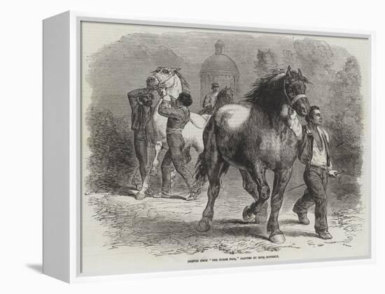 Sketch from The Horse Fair-Rosa Bonheur-Framed Premier Image Canvas