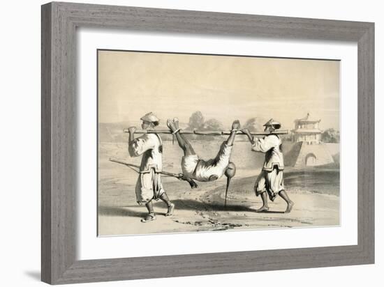 Sketch from the Wall on the Morning after the Grand Attack, China, 19th Century-M & N Hanhart-Framed Giclee Print