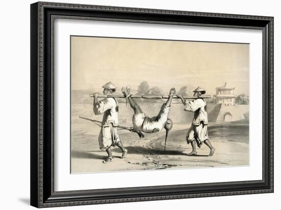 Sketch from the Wall on the Morning after the Grand Attack, China, 19th Century-M & N Hanhart-Framed Giclee Print