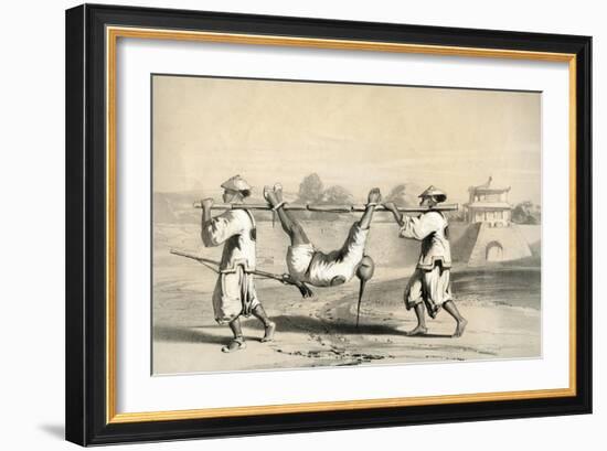 Sketch from the Wall on the Morning after the Grand Attack, China, 19th Century-M & N Hanhart-Framed Giclee Print