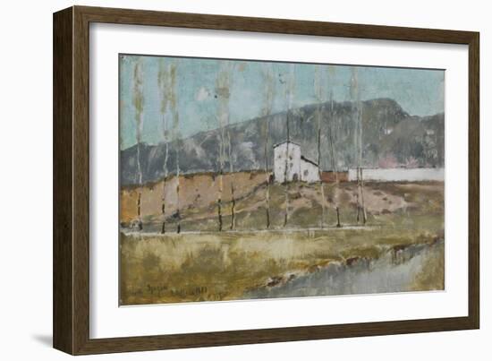 Sketch in Italy: La Spezia, c.1880-Karl Heffner-Framed Giclee Print