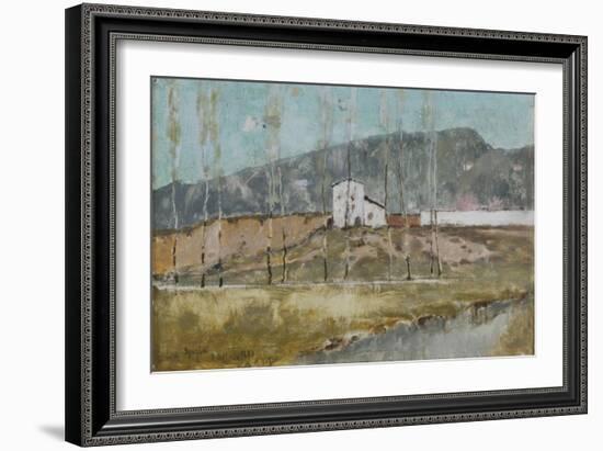 Sketch in Italy: La Spezia, c.1880-Karl Heffner-Framed Giclee Print