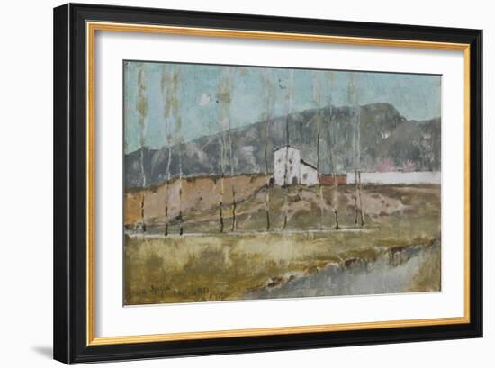 Sketch in Italy: La Spezia, c.1880-Karl Heffner-Framed Giclee Print