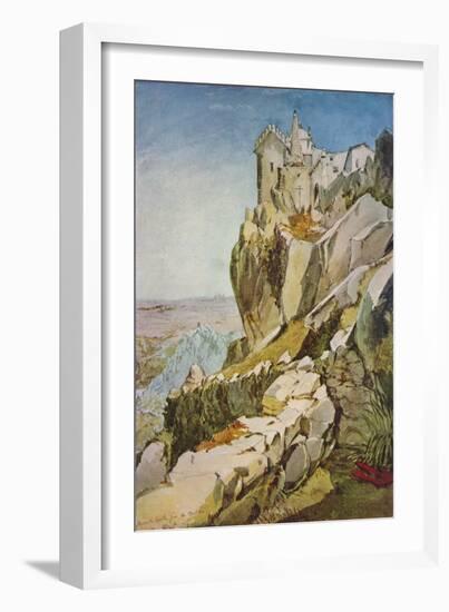 'Sketch in Portugal; Moorish Castle from the Penha; Moorish Castle, Mafra', 1837-James Holland-Framed Giclee Print