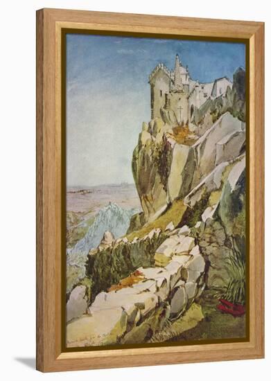 'Sketch in Portugal; Moorish Castle from the Penha; Moorish Castle, Mafra', 1837-James Holland-Framed Premier Image Canvas