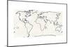 Sketch Map Navy-Sue Schlabach-Mounted Art Print