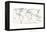 Sketch Map Navy-Sue Schlabach-Framed Stretched Canvas