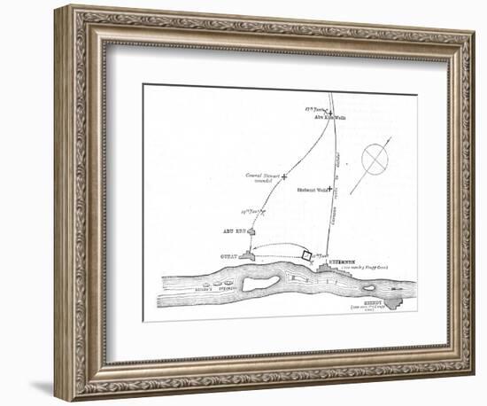 'Sketch-Map of the Movements from January 17-21, 1885', c1885-Unknown-Framed Giclee Print