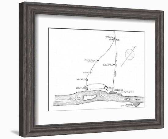 'Sketch-Map of the Movements from January 17-21, 1885', c1885-Unknown-Framed Giclee Print
