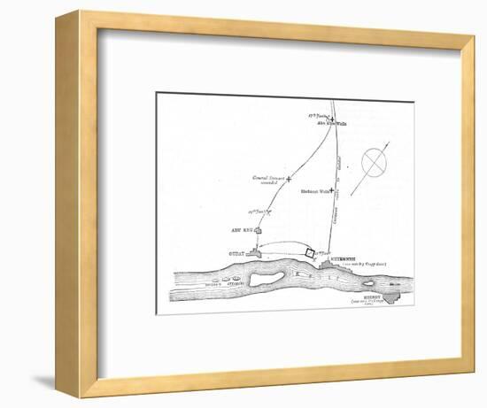 'Sketch-Map of the Movements from January 17-21, 1885', c1885-Unknown-Framed Giclee Print