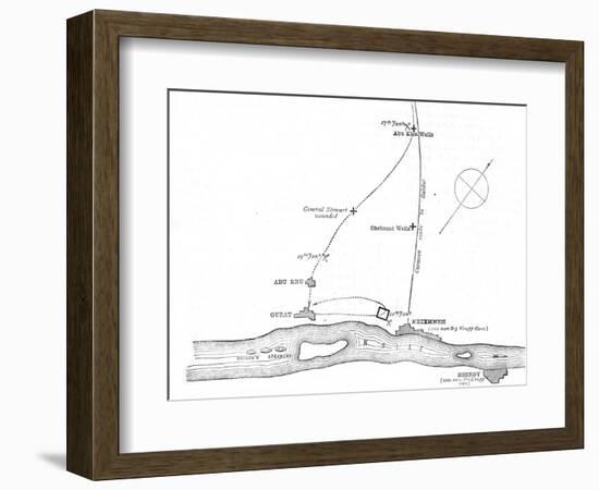 'Sketch-Map of the Movements from January 17-21, 1885', c1885-Unknown-Framed Giclee Print