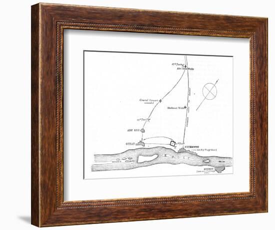 'Sketch-Map of the Movements from January 17-21, 1885', c1885-Unknown-Framed Giclee Print