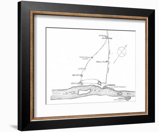 'Sketch-Map of the Movements from January 17-21, 1885', c1885-Unknown-Framed Giclee Print