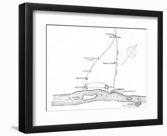 'Sketch-Map of the Movements from January 17-21, 1885', c1885-Unknown-Framed Giclee Print