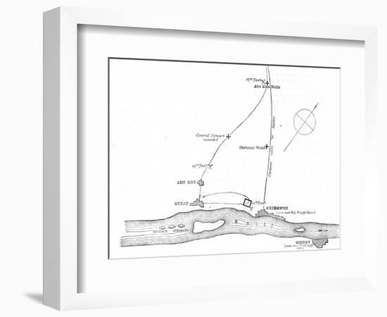 'Sketch-Map of the Movements from January 17-21, 1885', c1885-Unknown-Framed Giclee Print