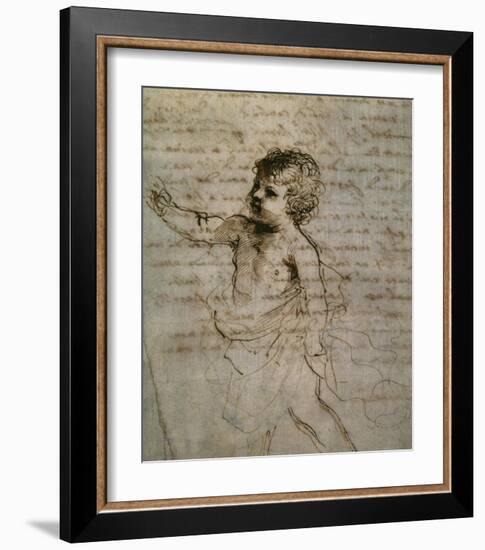 Sketch of a Child-Guercino (Giovanni Francesco Barbieri)-Framed Art Print