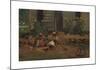 Sketch of a Cottage Yard-Winslow Homer-Mounted Premium Giclee Print