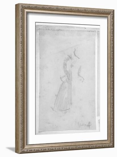 Sketch of a Female Figure, 1888-Walter Richard Sickert-Framed Giclee Print