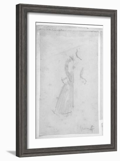 Sketch of a Female Figure, 1888-Walter Richard Sickert-Framed Giclee Print