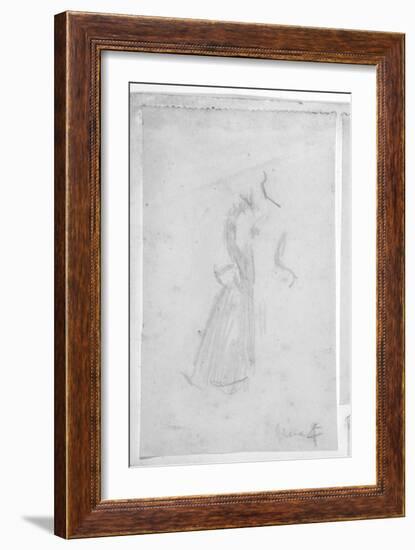 Sketch of a Female Figure, 1888-Walter Richard Sickert-Framed Giclee Print