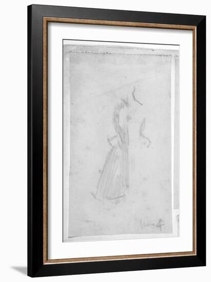 Sketch of a Female Figure, 1888-Walter Richard Sickert-Framed Giclee Print