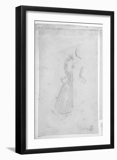 Sketch of a Female Figure, 1888-Walter Richard Sickert-Framed Giclee Print