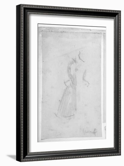 Sketch of a Female Figure, 1888-Walter Richard Sickert-Framed Giclee Print