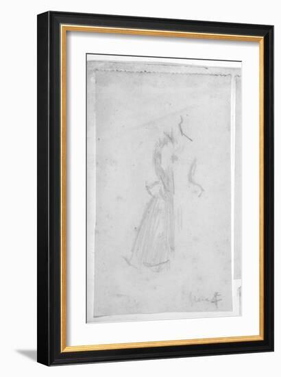 Sketch of a Female Figure, 1888-Walter Richard Sickert-Framed Giclee Print