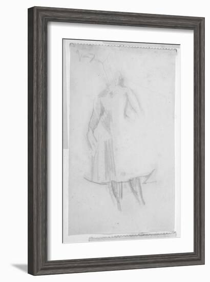 Sketch of a Female Figure, 1888-Walter Richard Sickert-Framed Giclee Print