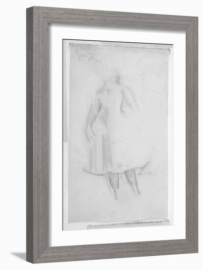 Sketch of a Female Figure, 1888-Walter Richard Sickert-Framed Giclee Print