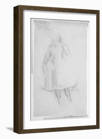 Sketch of a Female Figure, 1888-Walter Richard Sickert-Framed Giclee Print