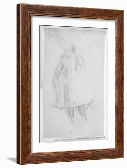 Sketch of a Female Figure, 1888-Walter Richard Sickert-Framed Giclee Print
