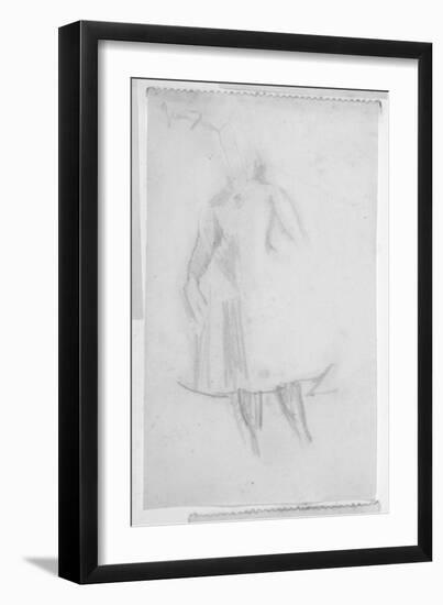 Sketch of a Female Figure, 1888-Walter Richard Sickert-Framed Giclee Print