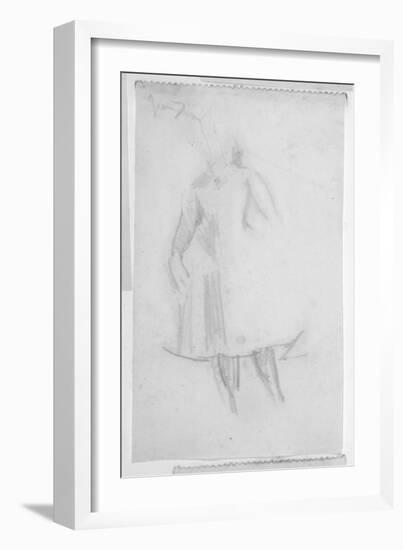 Sketch of a Female Figure, 1888-Walter Richard Sickert-Framed Giclee Print