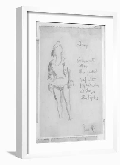 Sketch of a Female Figure, 1888-Walter Richard Sickert-Framed Giclee Print