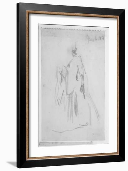 Sketch of a Female Figure, 1888-Walter Richard Sickert-Framed Giclee Print