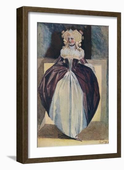 'Sketch of a Lady', c18th century-Henry Fuseli-Framed Giclee Print