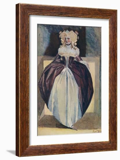 'Sketch of a Lady', c18th century-Henry Fuseli-Framed Giclee Print